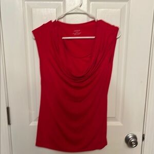 Grace Vibrant Red Draped Blouse